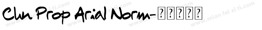 Chn Prop Arial Norm字体转换